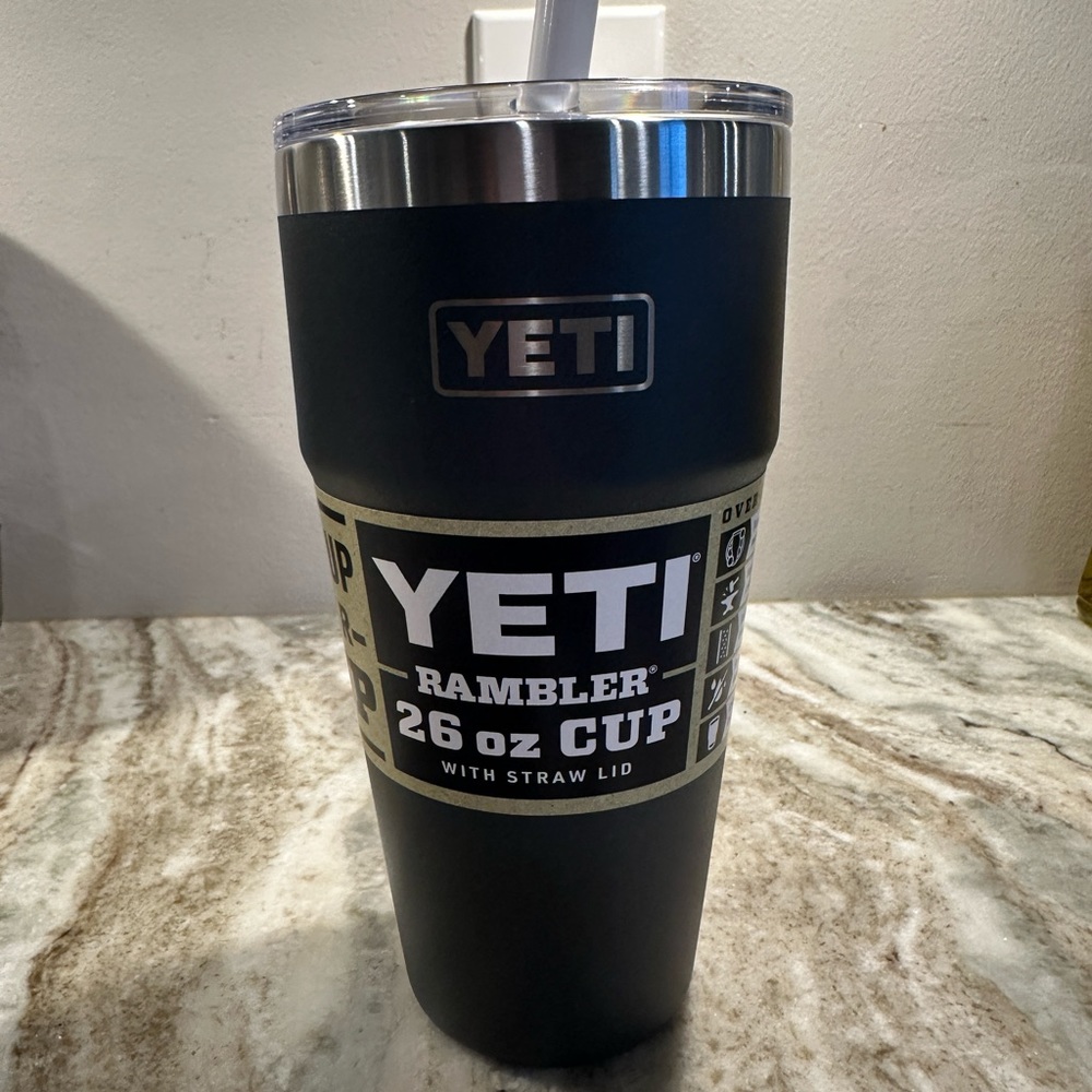 YETI 26 ounce drinking cup. Rambler model
